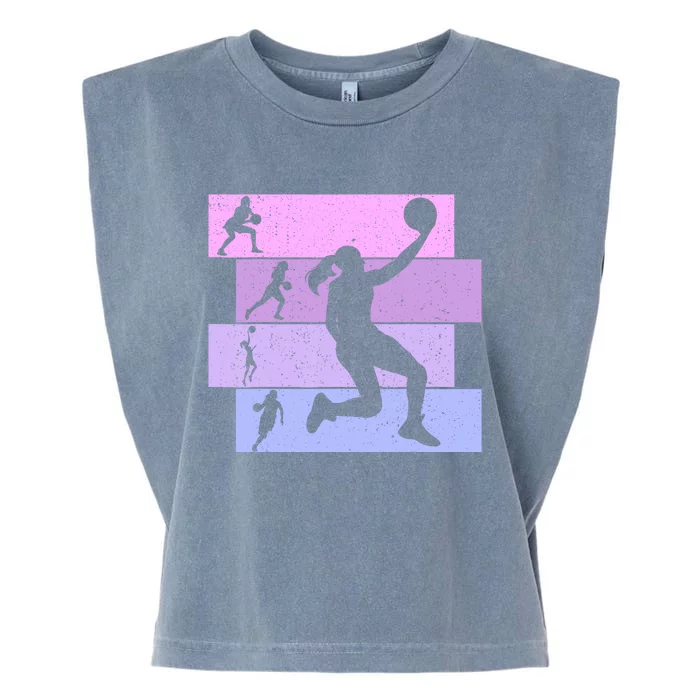 Basketball Girl Wo Garment-Dyed Women's Muscle Tee