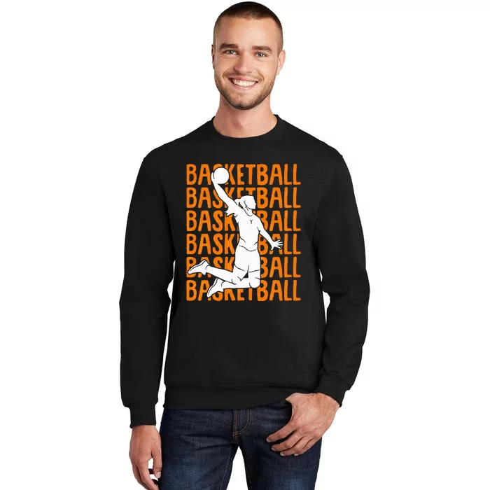 Basketball Girl Wo Tall Sweatshirt