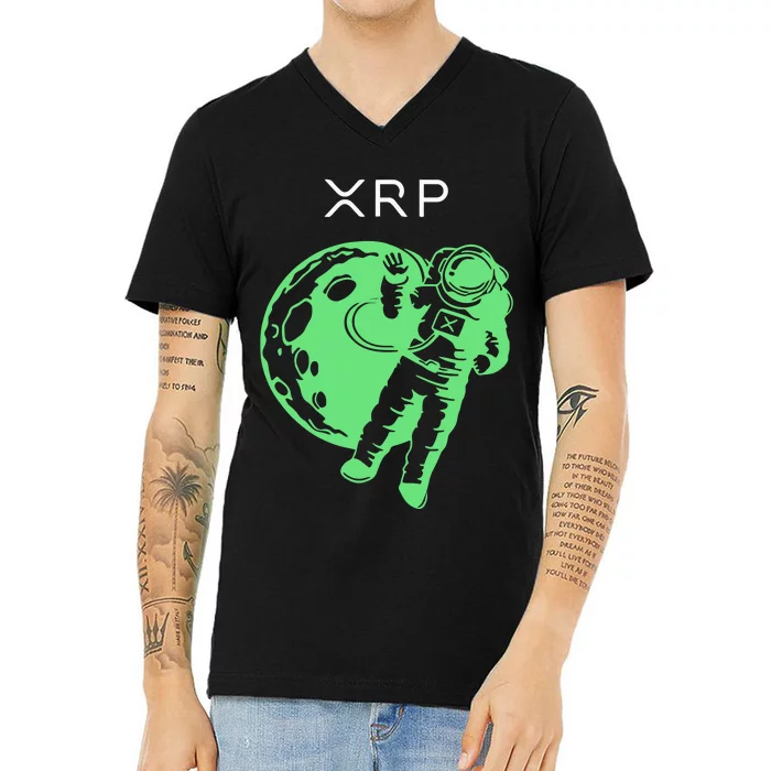 Brad Garlinghouse Wearing Xrp V-Neck T-Shirt