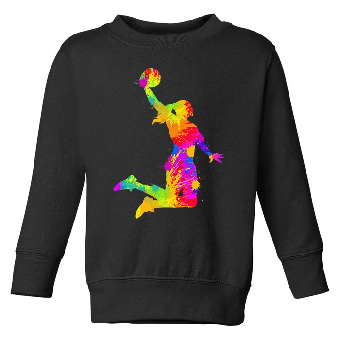 Basketball Girl Women Toddler Sweatshirt