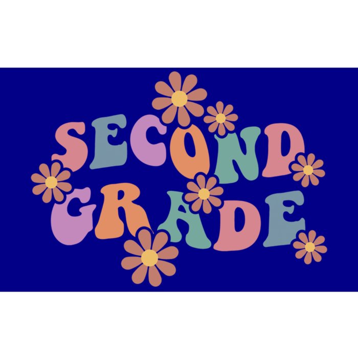 Boho Groovy Wavy Second Grade Cute Gift Bumper Sticker