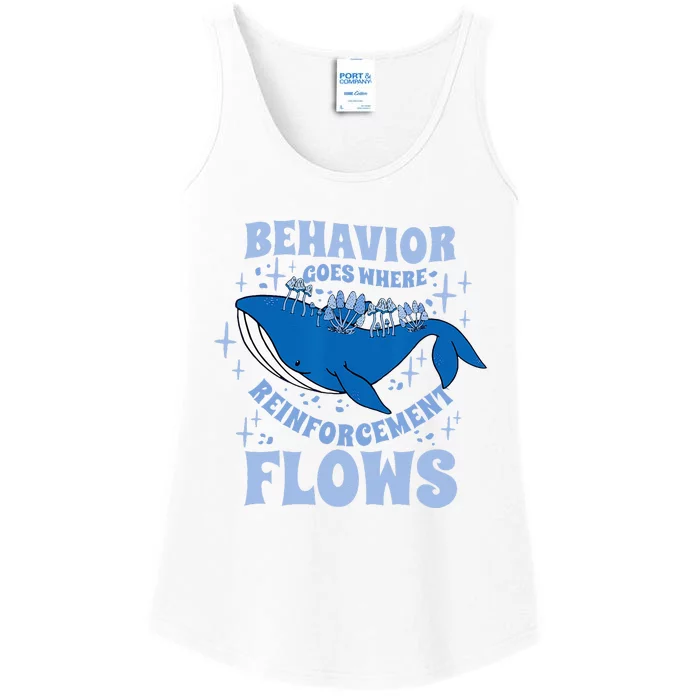 Behavior Goes Where Reinforcement Flows Behavior Analyst Ladies Essential Tank