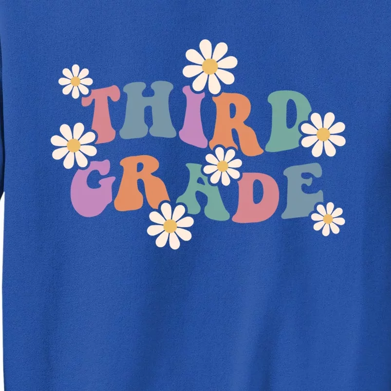 Boho Groovy Wavy Third Grade Cute Gift Tall Sweatshirt