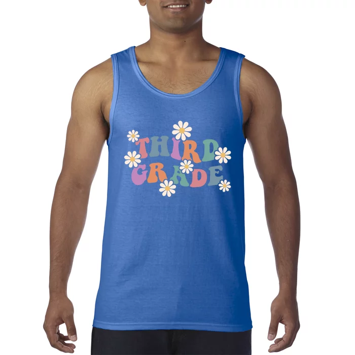 Boho Groovy Wavy Third Grade Cute Gift Tank Top