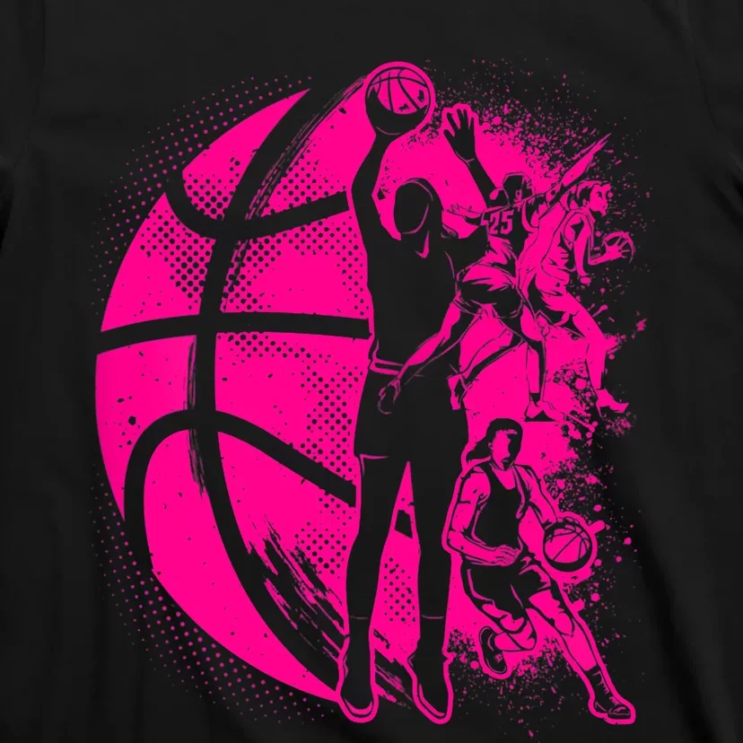 Basketball Girl Wo Female Basketball Team T-Shirt