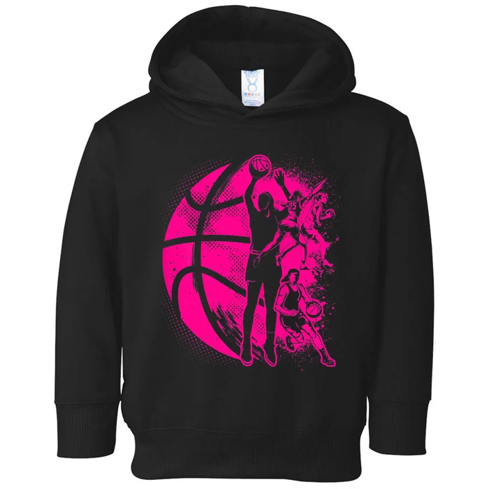 Basketball Girl Wo Female Basketball Team Toddler Hoodie