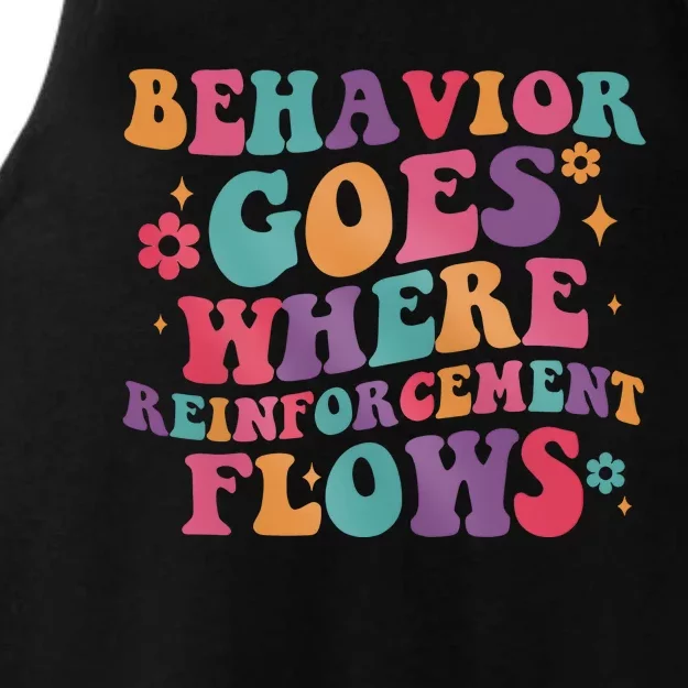 Behavior Goes Where Reinforcement Flows Ladies Tri-Blend Wicking Tank