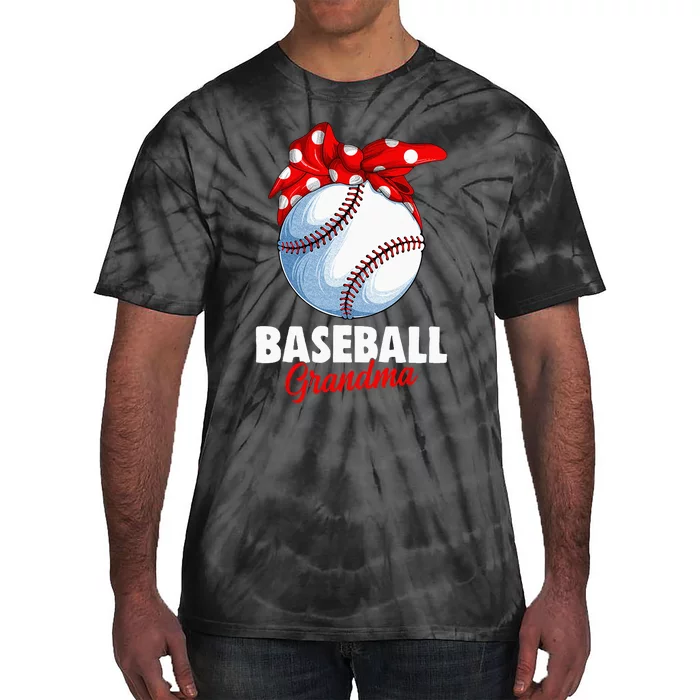 Baseball Grandma Women Tie-Dye T-Shirt