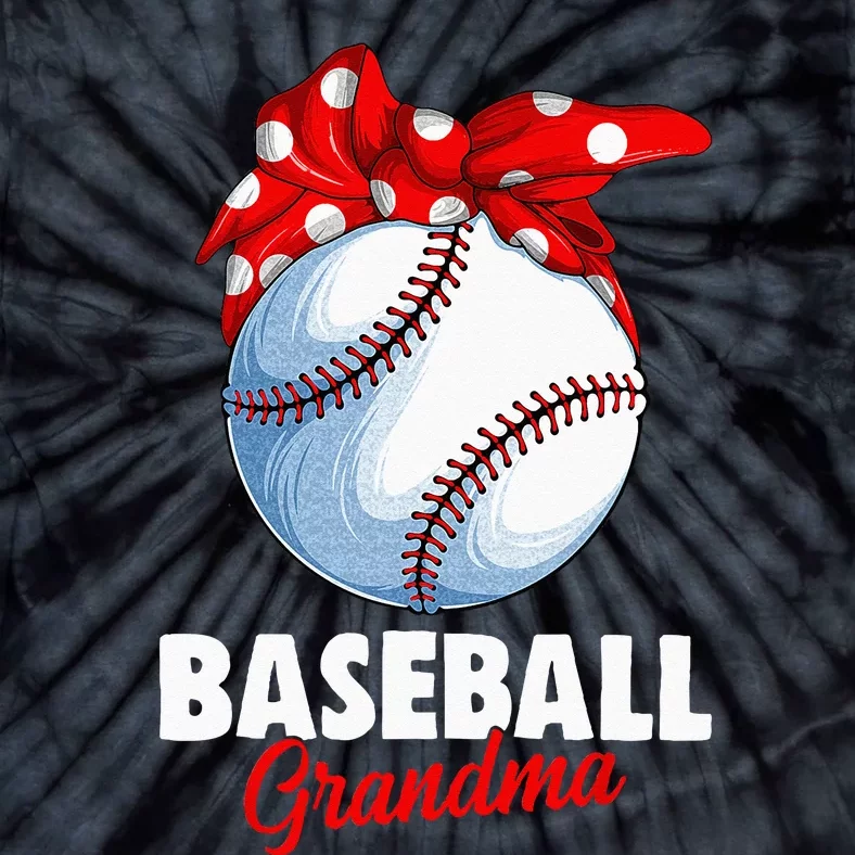 Baseball Grandma Women Tie-Dye T-Shirt