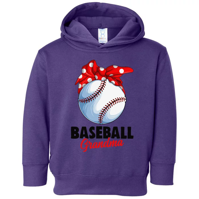 Baseball Grandma Women Toddler Hoodie