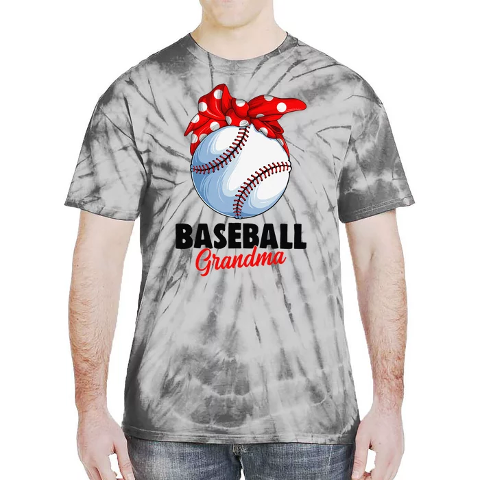 Baseball Grandma Women Tie-Dye T-Shirt