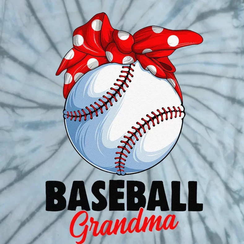 Baseball Grandma Women Tie-Dye T-Shirt