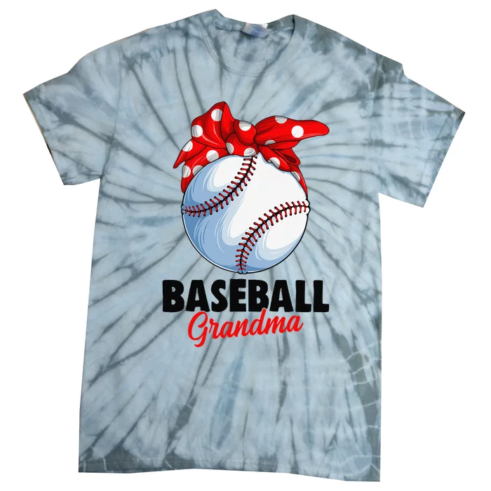 Baseball Grandma Women Tie-Dye T-Shirt