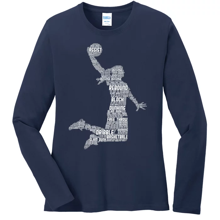 Basketball Girl Wo Girls Ladies Long Sleeve Shirt