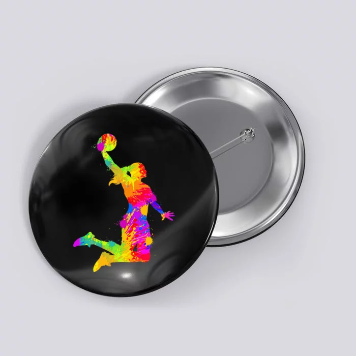 Basketball Girl Women Girl Button