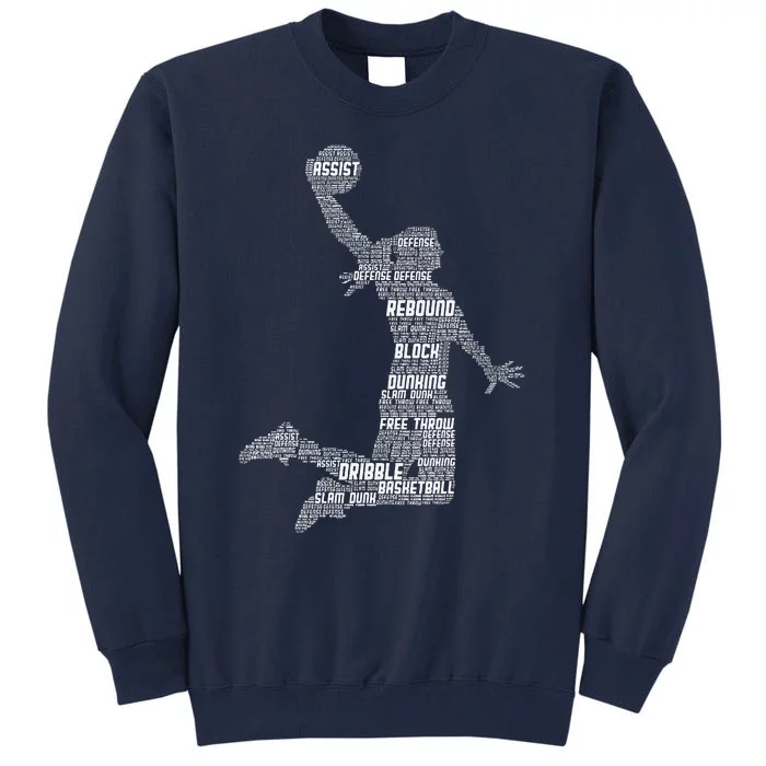 Basketball Girl Women Tall Sweatshirt