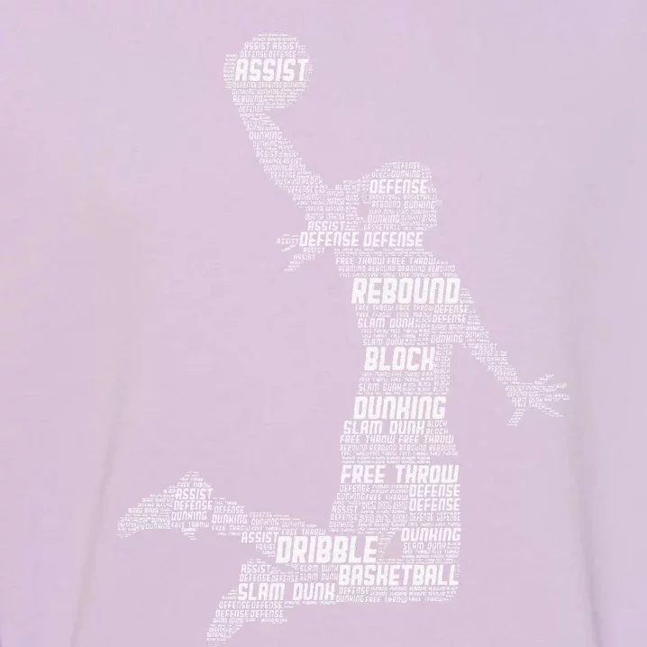 Basketball Girl Women Garment-Dyed Sweatshirt