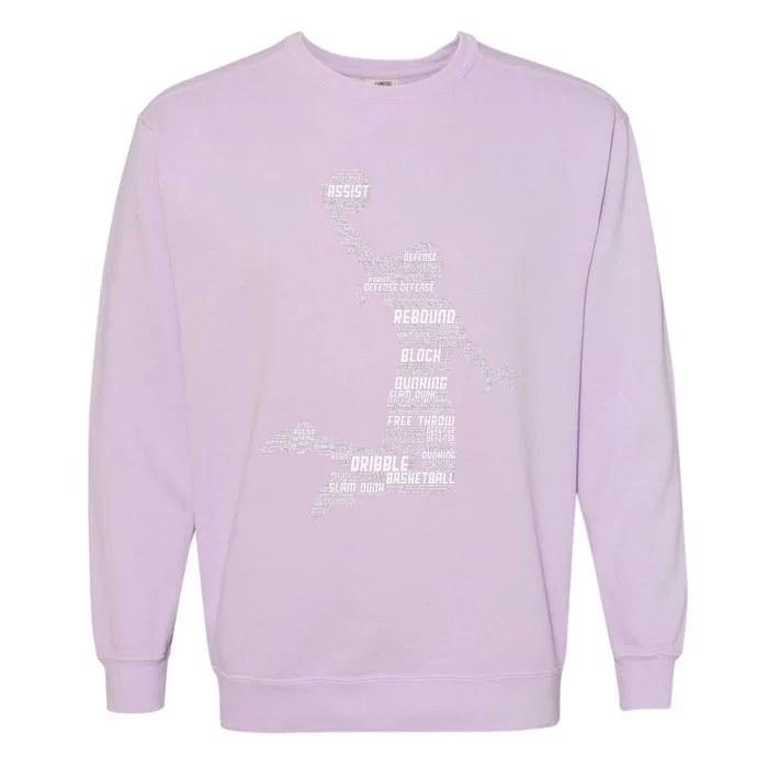 Basketball Girl Women Garment-Dyed Sweatshirt