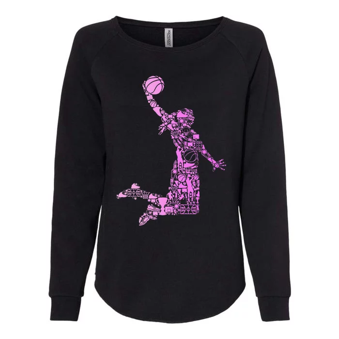 Basketball Girl Women Womens California Wash Sweatshirt