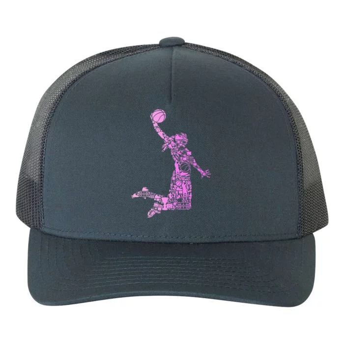 Basketball Girl Women Yupoong Adult 5-Panel Trucker Hat