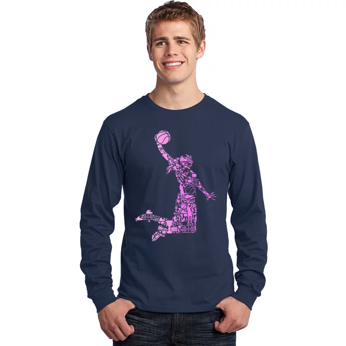 Basketball Girl Women Long Sleeve Shirt