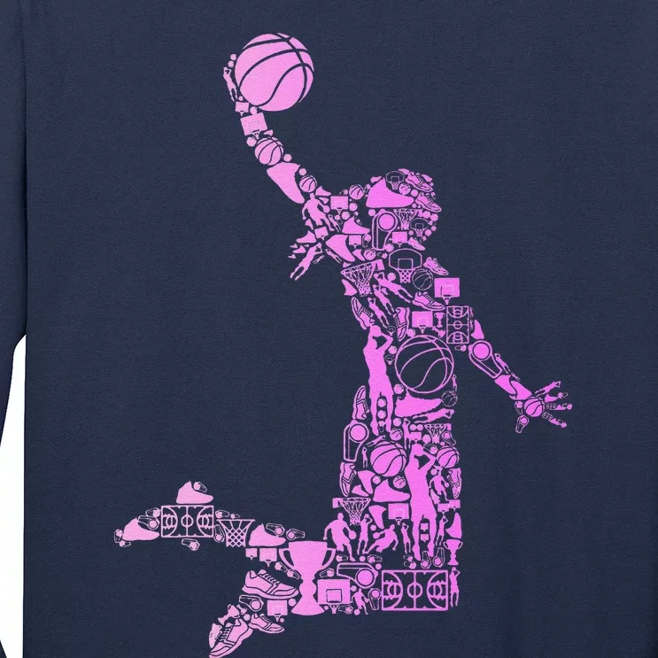 Basketball Girl Women Long Sleeve Shirt