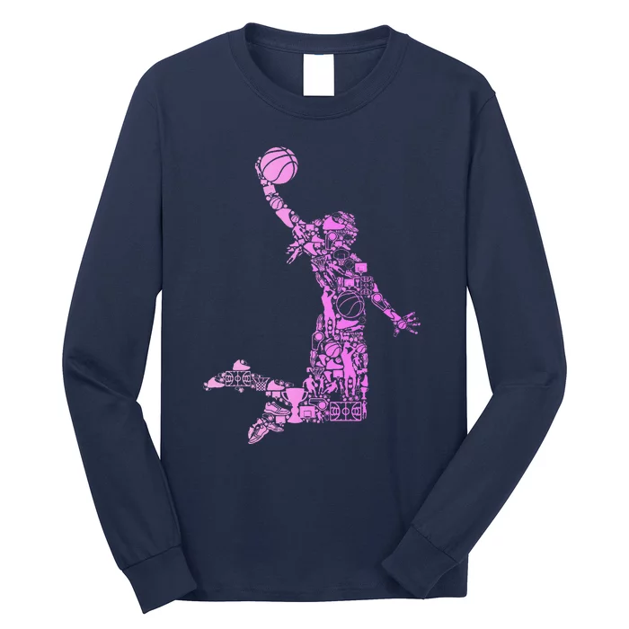 Basketball Girl Women Long Sleeve Shirt