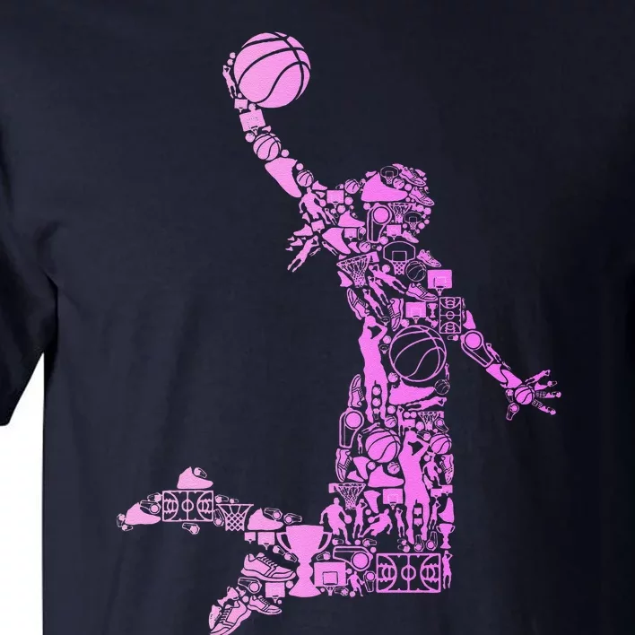 Basketball Girl Women Tall T-Shirt