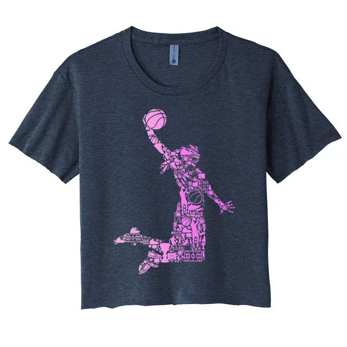 Basketball Girl Women Women's Crop Top Tee