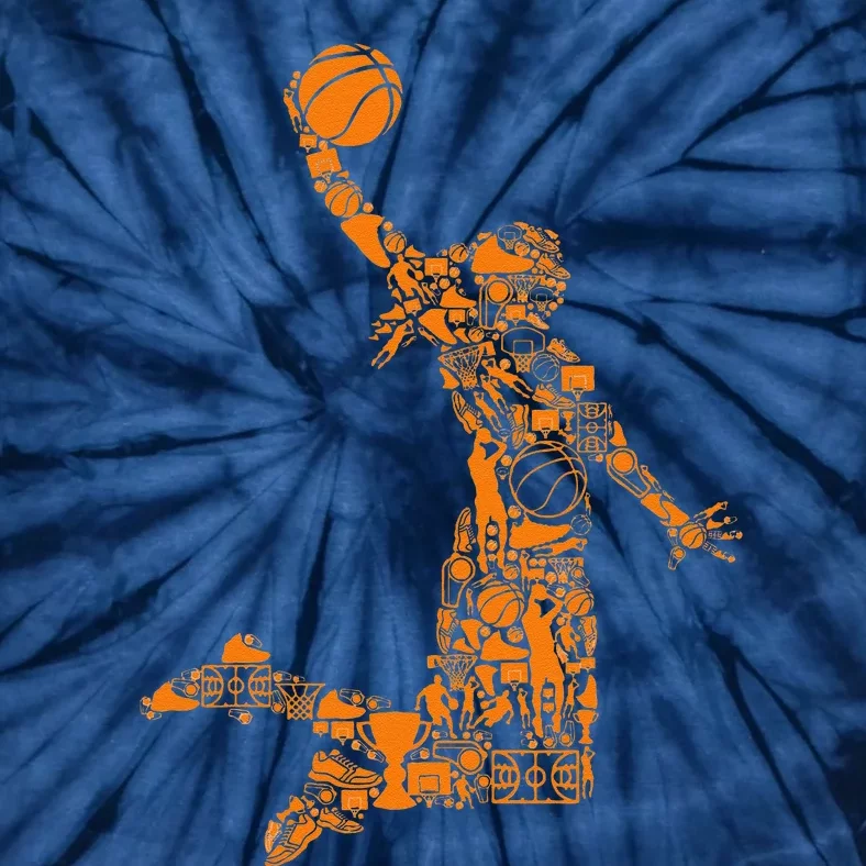 Basketball Girl Women Tie-Dye T-Shirt