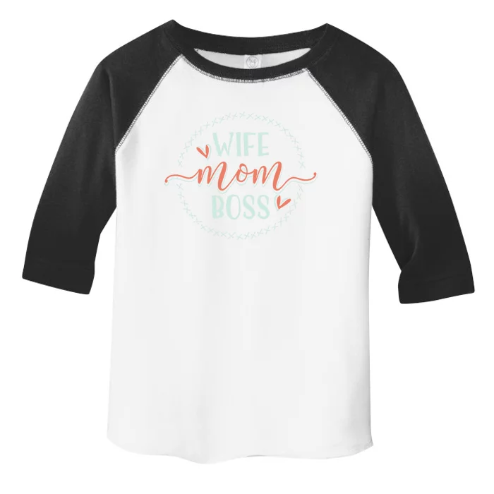 Boss Gift Wife Mom Boss Gift Toddler Fine Jersey T-Shirt