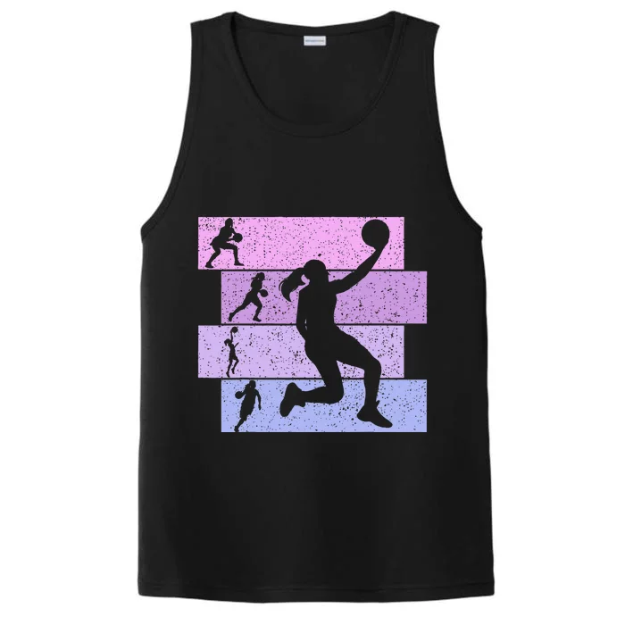 Basketball Girl Women Performance Tank