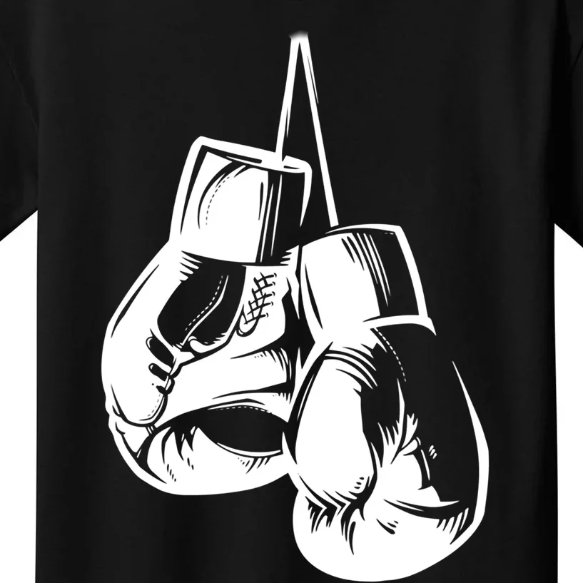 Boxer Gift With Touch Boxing Gloves Cute Gift Kids T-Shirt