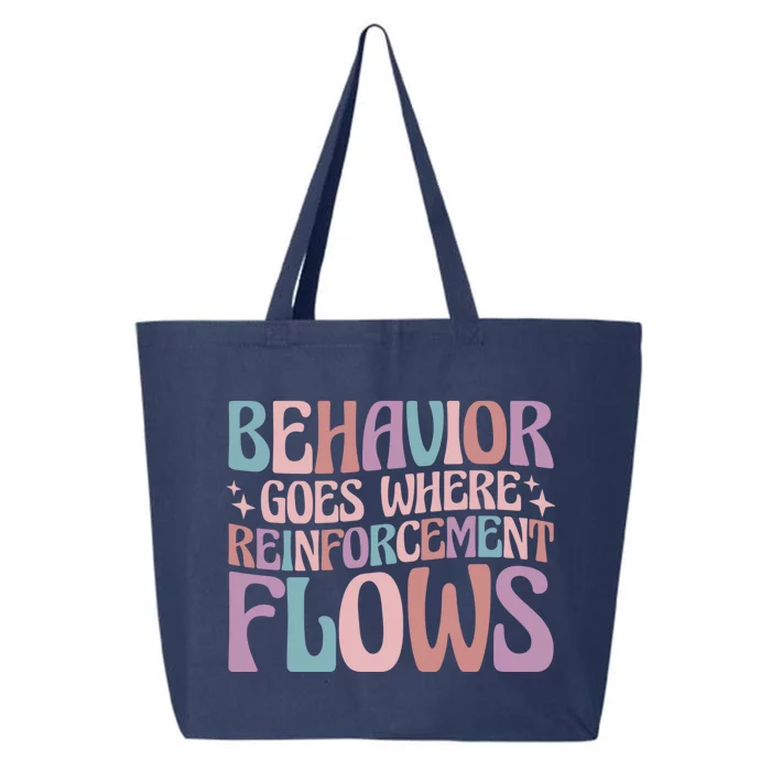 Behavior Goes Where Reinforcement Flows Behavior Analyst Cute Gift 25L Jumbo Tote