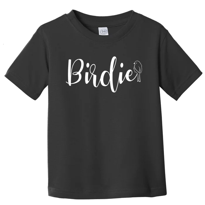 Birdie Gift Women's Funny Grandmother Nickname Gift Toddler T-Shirt