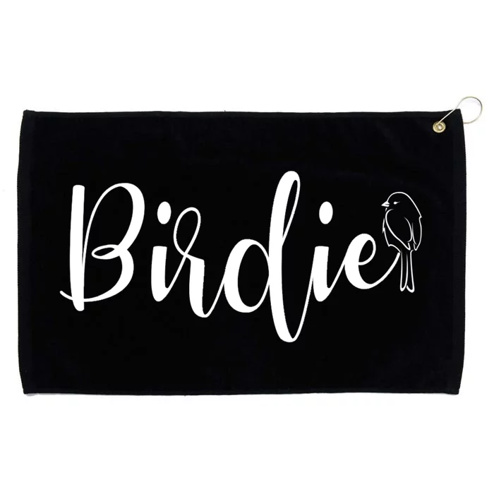 Birdie Gift Women's Funny Grandmother Nickname Gift Grommeted Golf Towel