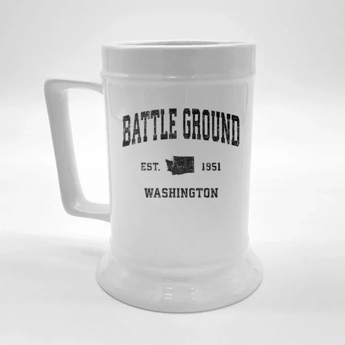 Battle Ground Washington Wa Vintage Sports Front & Back Beer Stein