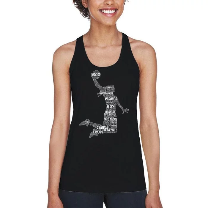 Basketball Girlss Women Women's Racerback Tank