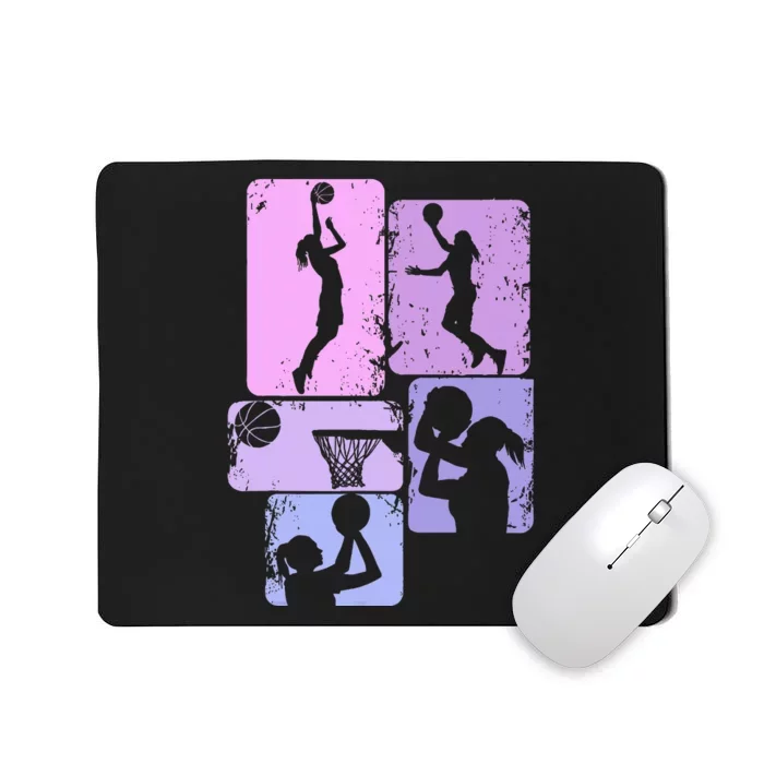 Basketball Girl Women Kids Mousepad