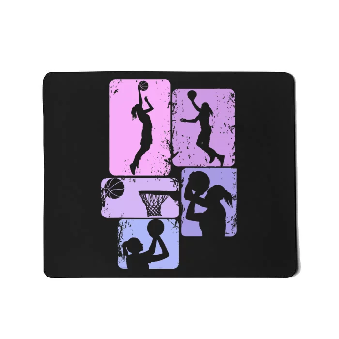 Basketball Girl Women Kids Mousepad