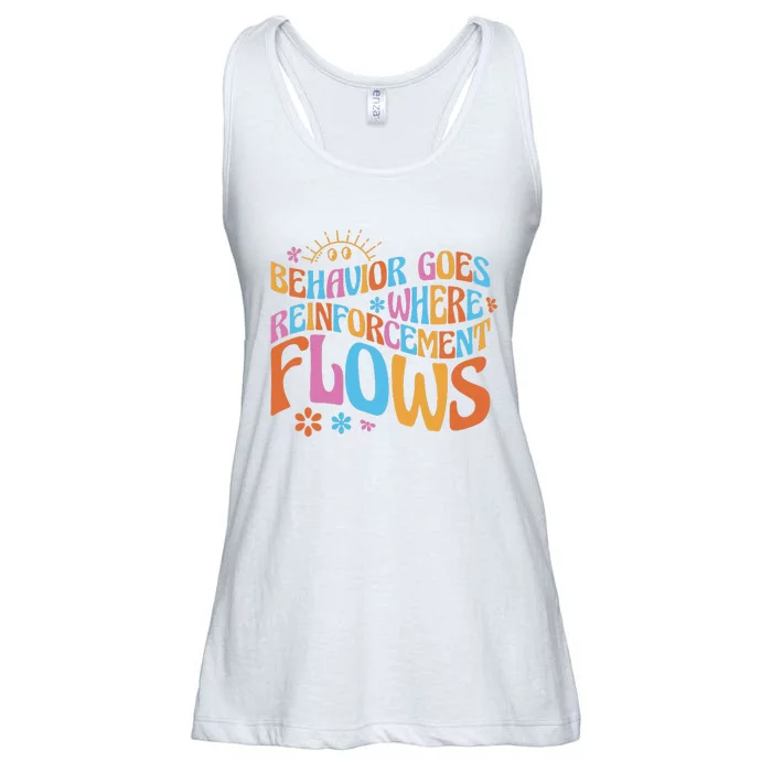 Behavior Goes Where Reinforcement Flows Behavior Analyst Ladies Essential Flowy Tank