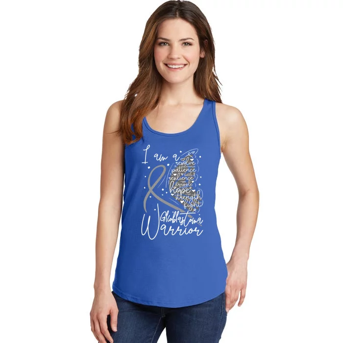 Butterfly Glioblastoma Warrior Glioblastoma Awareness Cute Gift Ladies Essential Tank