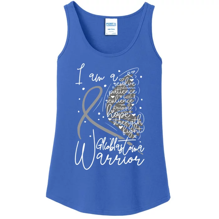 Butterfly Glioblastoma Warrior Glioblastoma Awareness Cute Gift Ladies Essential Tank