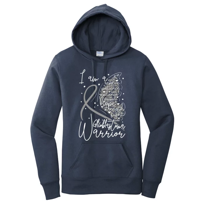 Butterfly Glioblastoma Warrior Glioblastoma Awareness Cute Gift Women's Pullover Hoodie