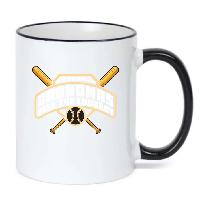 Baseball Grandmas Yell The Loudest Black Color Changing Mug