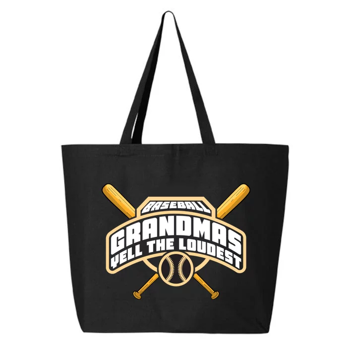 Baseball Grandmas Yell The Loudest 25L Jumbo Tote