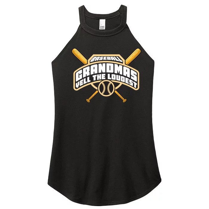 Baseball Grandmas Yell The Loudest Women’s Perfect Tri Rocker Tank