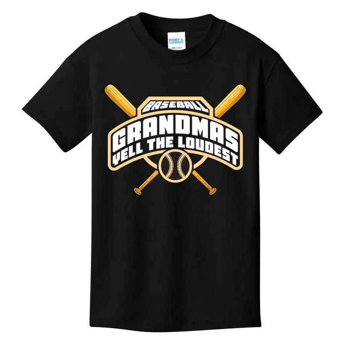 Baseball Grandmas Yell The Loudest Kids T-Shirt