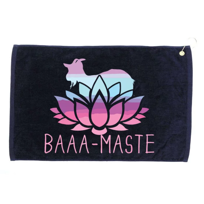 Baaamaste Goat Yoga Namaste Spiritual Meditation Om Nayah Grommeted Golf Towel