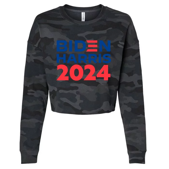 Biden Harris 2024 Cropped Pullover Crew